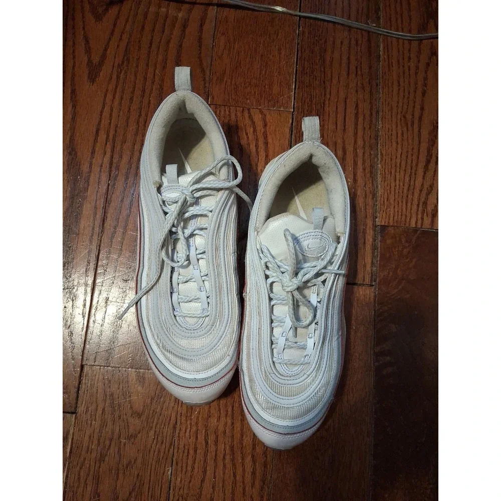 Nike Air Max 97 DIY Flare White Grey Pink CW5567-100 Mens Sneaker 10.5